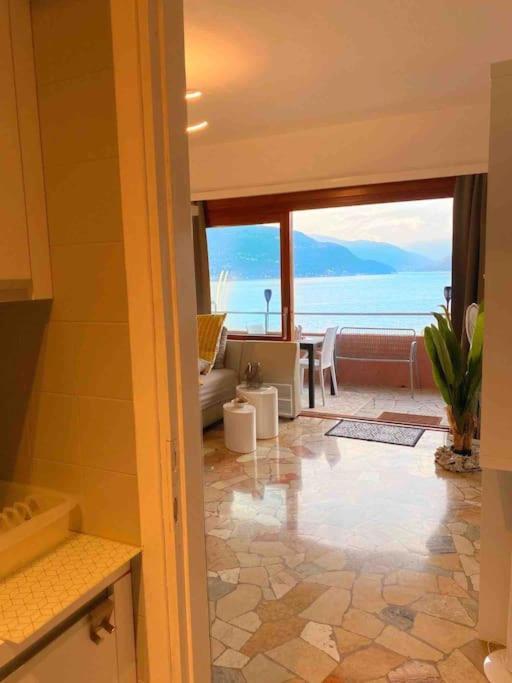 Ferienwohnung Studio Belvedere Brezzo Bagian luar foto