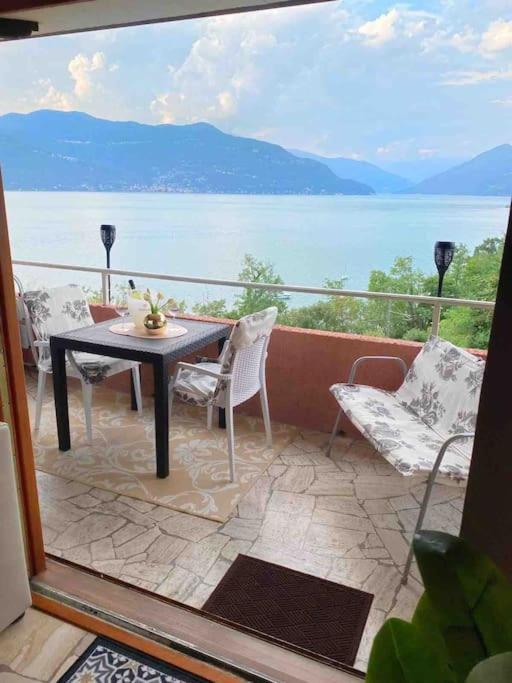 Ferienwohnung Studio Belvedere Brezzo Bagian luar foto